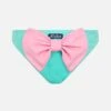 MC2 Saint Barth Girl Water Green Swim Briefs Madame With Bow