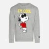 Snoopy Cool Boy Grey Sweater - Special Edition -MC2 Saint Barth Shop MBO8