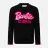 MC2 Saint Barth Girl Crewneck Black Sweater With Barbie Jacquard | BARBIE SPECIAL EDITION -MC2 Saint Barth Shop PRC00011 1585E girl black sweater barbie 1