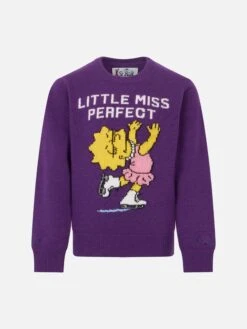 MC2 Saint Barth Girl Crewneck Sweater With Lisa Simpson Print | THE SIMPSON SPECIAL EDITION