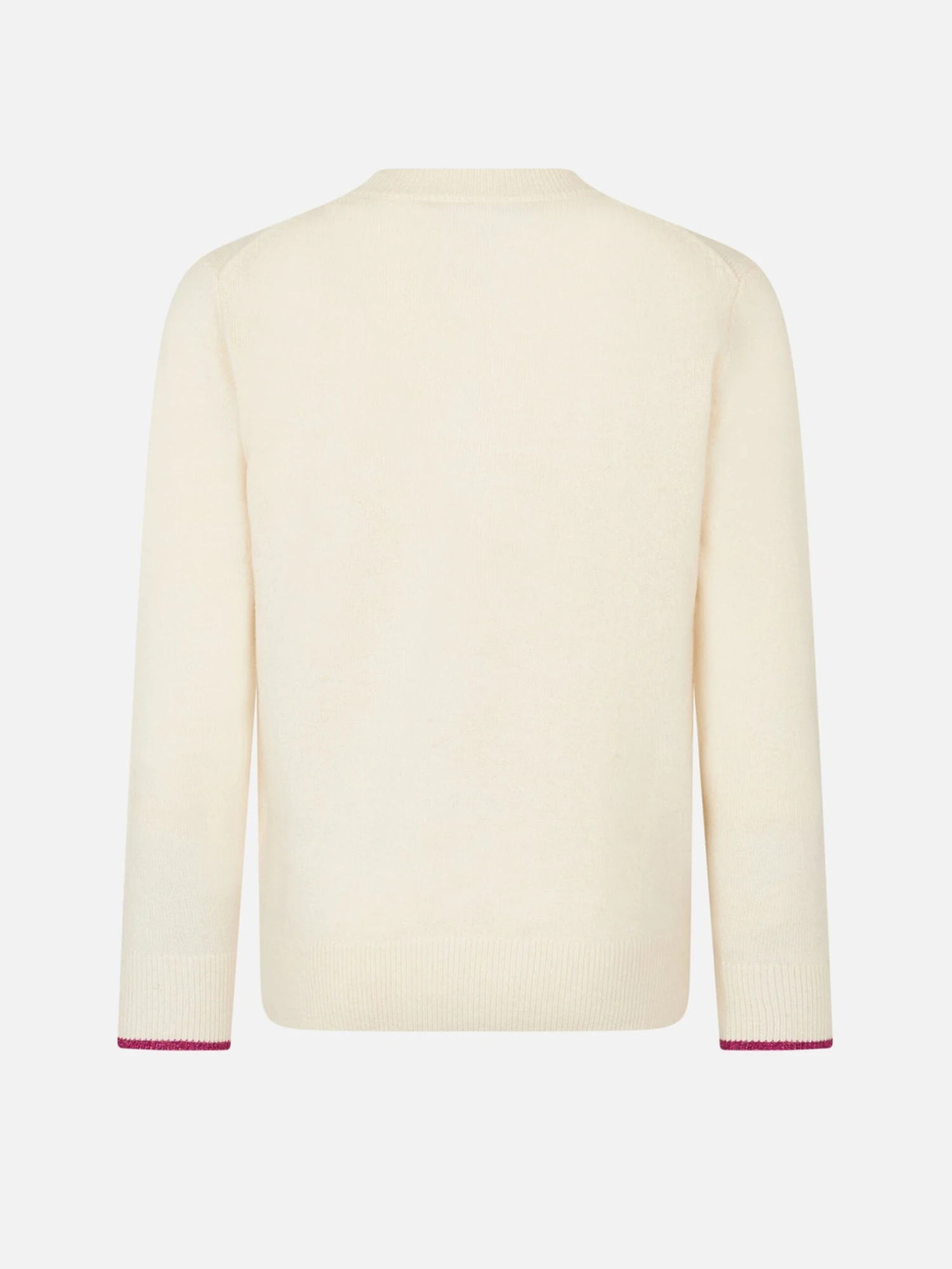 MC2 Saint Barth Girl Crewneck White Sweater With Barbie Jacquard | BARBIE SPECIAL EDITION 5 MC2 Saint Barth Girl Crewneck White Sweater With Barbie Jacquard | BARBIE SPECIAL EDITION - Image 3