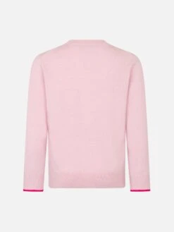 MC2 Saint Barth Girl Crewneck Pink Sweater With Barbie Logo Jacquard | BARBIE SPECIAL EDITION 7 MC2 Saint Barth Girl Crewneck Pink Sweater With Barbie Logo Jacquard | BARBIE SPECIAL EDITION -MC2 Saint Barth Shop PRC0001 11587E girl pink sweater barbie 3