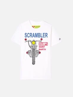 Scrambler White Cotton T-Shirt -MC2 Saint Barth Shop SBW5 19a50269 571a 4d3f aab5 0ef93d27e5cc