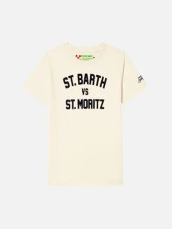 MC2 Saint Barth Boy T-shirt With St. Barth Vs St. Moritz