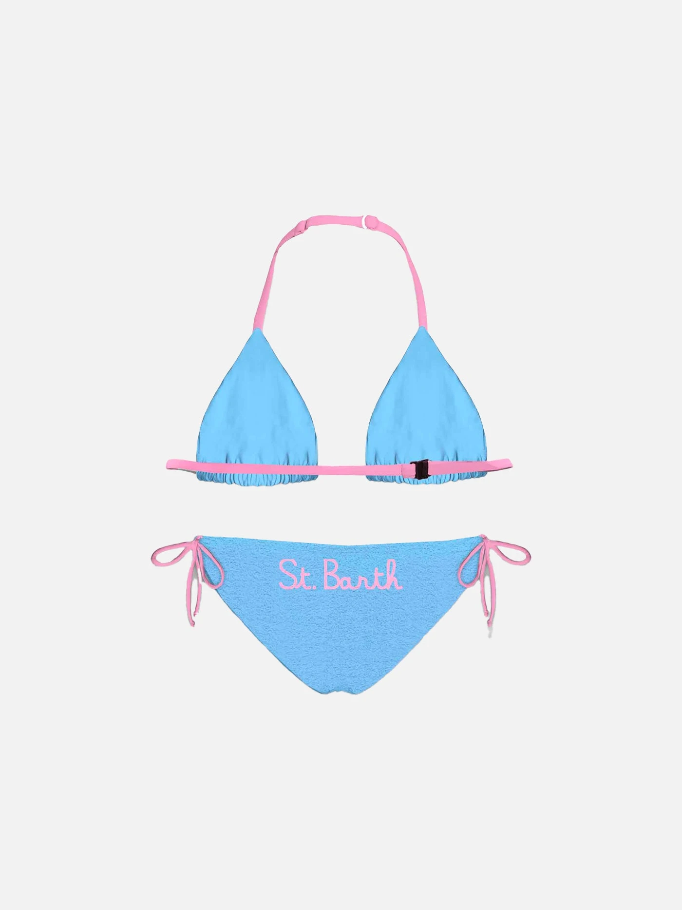 MC2 Saint Barth Girl Light Blue Triangle Bikini 5 MC2 Saint Barth Girl Light Blue Triangle Bikini - Image 3