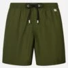 MC2 Saint Barth Man Lightweight Fabric Military Green Swim Shorts Lighting Pantone | PANTONE® SPECIAL EDITION -MC2 Saint Barth Shop SSU27