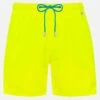 MC2 Saint Barth Man Lightweight Fabric Fluo Yellow Swim Shorts Lighting Pantone | PANTONE® SPECIAL EDITION -MC2 Saint Barth Shop SSU30