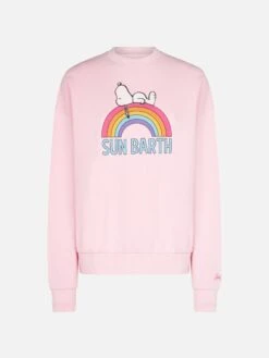 Woman Pink Sweatshirt With Snoopy Print | Peanuts® Special Edition 9 Woman Pink Sweatshirt With Snoopy Print | Peanuts® Special Edition -MC2 Saint Barth Shop STD0001 SNRW21 snoopy sweatshirt pink woman 4