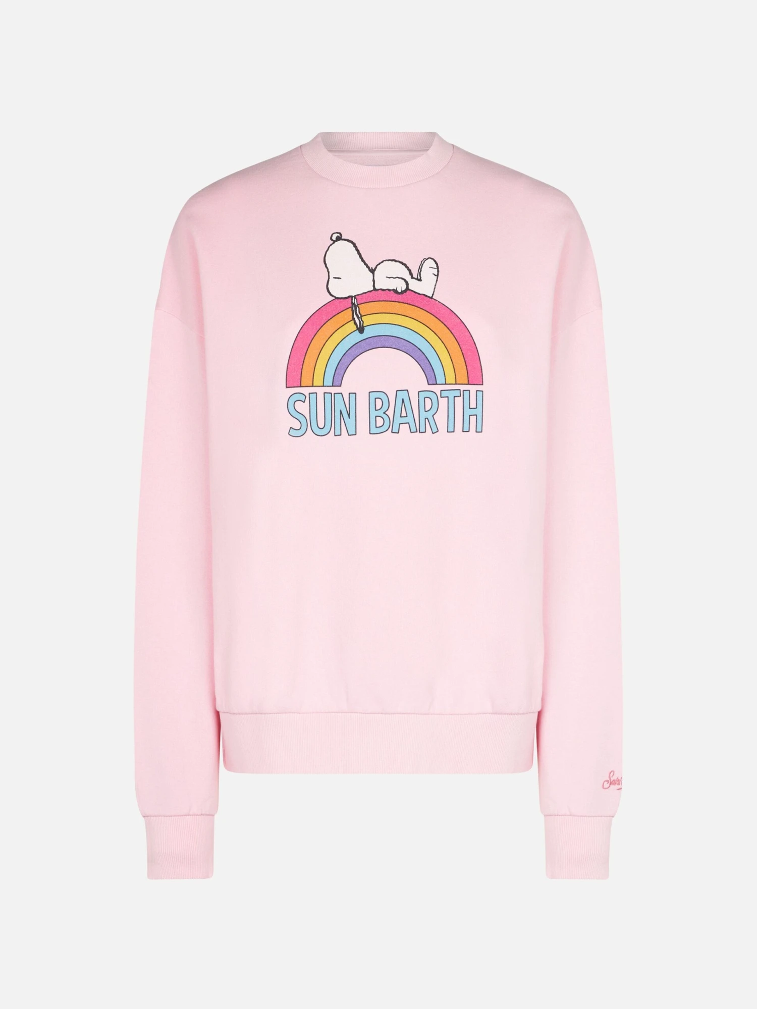 Woman Pink Sweatshirt With Snoopy Print | Peanuts® Special Edition 6 Woman Pink Sweatshirt With Snoopy Print | Peanuts® Special Edition - Image 4