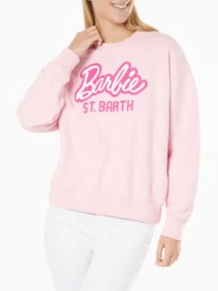 MC2 Saint Barth Woman Fleece Sweatshirt With Barbie St. Barth Print | BARBIE SPECIAL EDITION