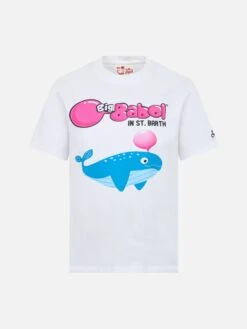 MC2 Saint Barth Boy T-shirt With Big Babol Whale Placed Print | BIG BABOL SPECIAL EDITION
