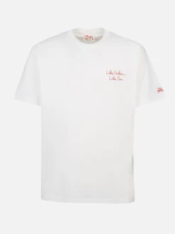 MC2 Saint Barth Man Cotton T-shirt With The Simpson Front Embroidery And Back Print | THE SIMPSON SPECIAL EDITION 13 MC2 Saint Barth Man Cotton T-shirt With The Simpson Front Embroidery And Back Print | THE SIMPSON SPECIAL EDITION -MC2 Saint Barth Shop TSHM001 00227F tishirt man father son 1