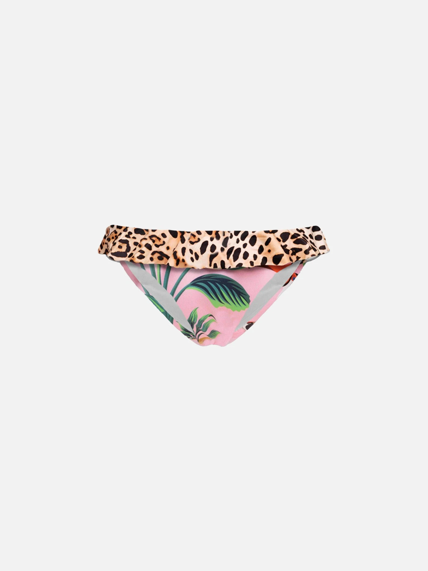 Baby Beach Briefs With Leopard Print Flounce And Tropical Pattern 3 Baby Beach Briefs With Leopard Print Flounce And Tropical Pattern