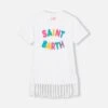 MC2 Saint Barth Girl Abbey Dress With Fringes And Terry Patch -MC2 Saint Barth Shop UID ABY000100312F KIDs unknown category TERRY01MULTICPATCH 1