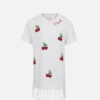 MC2 Saint Barth Girl Abbey Dress With Fringes And Cherry Patch 2 MC2 Saint Barth Girl Abbey Dress With Fringes And Cherry Patch -MC2 Saint Barth Shop UID ABY000102046F GIRL DRESS WHITE 01