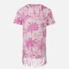 MC2 Saint Barth Girl Abbey Dress With Fringes And Toile De Jouy Print