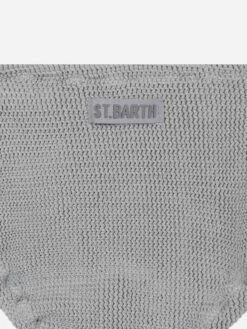 MC2 Saint Barth Silver Lurex Crinkle Classic Crinkle Bralette Bikini Baker -MC2 Saint Barth Shop UID BAK000203167H GIRL BIKINI WHITE 20250214183500 03