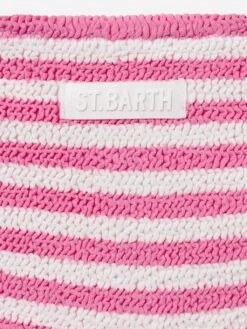 MC2 Saint Barth Pink Striped Crinkle Classic Bralette Bikini Baker 7 MC2 Saint Barth Pink Striped Crinkle Classic Bralette Bikini Baker -MC2 Saint Barth Shop UID BAK000204854H GIRL BIKINI PINK CRINKLE 20250305171616 03