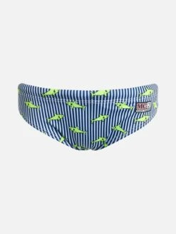 MC2 Saint Barth Boy Swim Briefs Billy With Sharks Print
