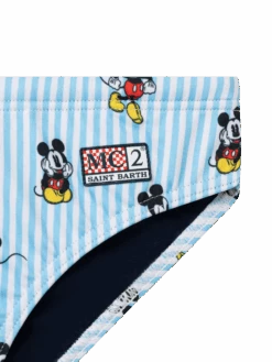 MC2 Saint Barth Boy Swim Briefs Billy With Mickey Mouse Print | DISNEY® SPECIAL EDITION -MC2 Saint Barth Shop UID BIL000103001H BOY BRIEF SLIP BLUE CHARACTERS DISNEY 03