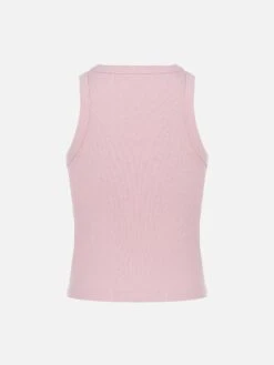 MC2 Saint Barth Blue Jr Pink Rib-knit Cotton Crop Tank With Embroidery 7 MC2 Saint Barth Blue Jr Pink Rib-knit Cotton Crop Tank With Embroidery -MC2 Saint Barth Shop UID BLUE00203463H GIRL T SHIRT PINK 02