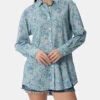 MC2 Saint Barth Woman Cotton Shirt Brigitte With Joanna Luise Print | MADE WITH LIBERTY FABRIC