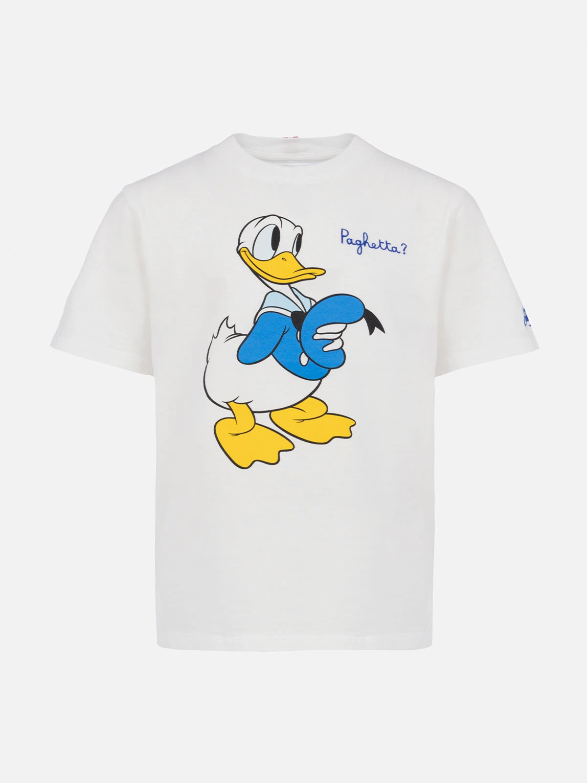 MC2 Saint Barth Boy Heavy Cotton T-shirt Cameron With Donald Print And Paghetta Embroidery | DISNEY SPECIAL EDITION 3 MC2 Saint Barth Boy Heavy Cotton T-shirt Cameron With Donald Print And Paghetta Embroidery | DISNEY SPECIAL EDITION