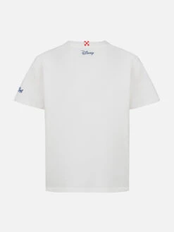 MC2 Saint Barth Boy Heavy Cotton T-shirt Cameron Mickey Print And St. Barth Bomber Embroidery | DISNEY SPECIAL EDITION -MC2 Saint Barth Shop UID CAM000100706G BOY T SHIRT WHITE SPORT CLUB DISNEY 20240913163500 02
