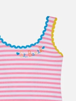 MC2 Saint Barth Girl One Piece Swimsuit With Embroidery 7 MC2 Saint Barth Girl One Piece Swimsuit With Embroidery -MC2 Saint Barth Shop UID CARA00100246B GIRL ONEPIECE PINK 0 0 3