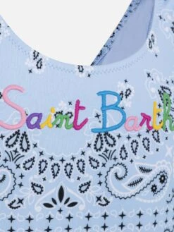 MC2 Saint Barth Cara One-piece Swimsuit With Light Blue Bandanna Print -MC2 Saint Barth Shop UID CARA00101636H GIRL ONEPIECE SKY 20250214180418 03