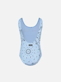 MC2 Saint Barth Cara One-piece Swimsuit With Light Blue Bandanna Print -MC2 Saint Barth Shop UID CARA00101636H GIRL ONEPIECE SKY 20250214183500 02