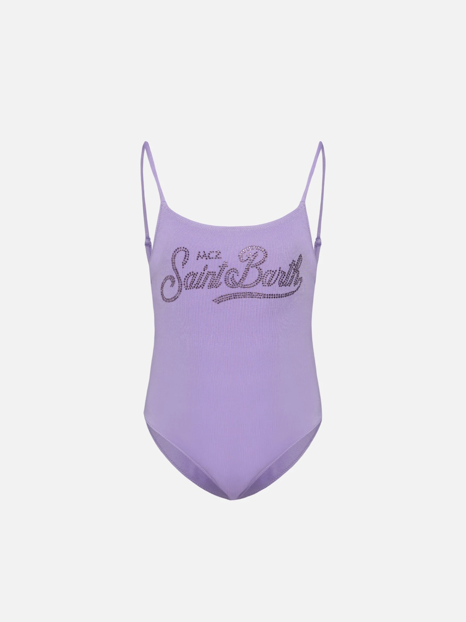 MC2 Saint Barth Cecille Jr One-piece Shiny Swimsuit With Rhinestone Logo 3 MC2 Saint Barth Cecille Jr One-piece Shiny Swimsuit With Rhinestone Logo