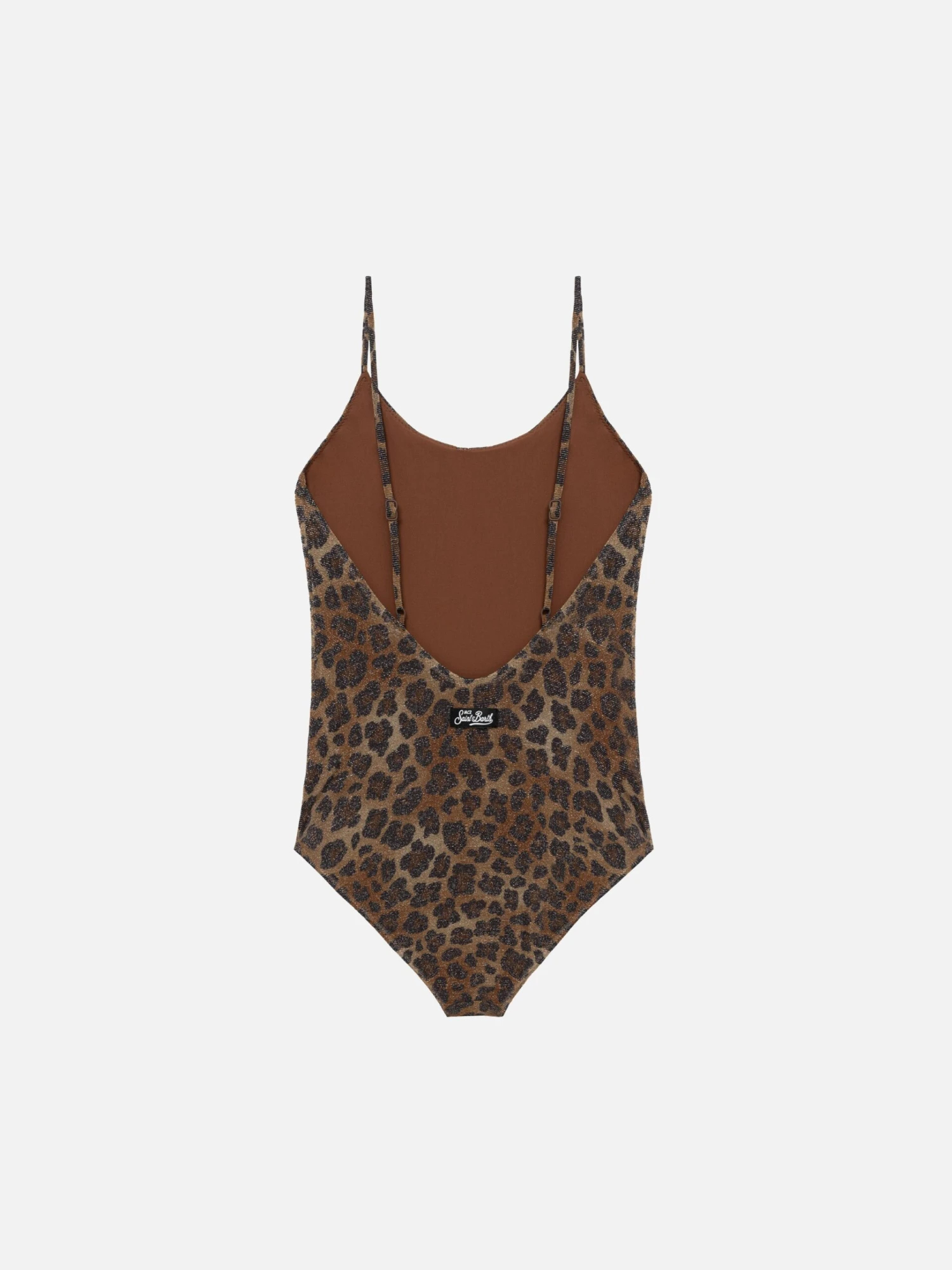 MC2 Saint Barth Cecille Jr One-piece Lurex Swimsuit With Animalier Print 4 MC2 Saint Barth Cecille Jr One-piece Lurex Swimsuit With Animalier Print - Image 2