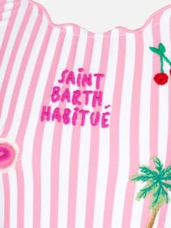 MC2 Saint Barth Clio One-piece Swimsuit With Pink Striped Print -MC2 Saint Barth Shop UID CLIO00104202H GIRL ONEPIECE PINK 03