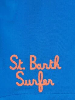 MC2 Saint Barth Boy Comfort Surf Jr Swim Shorts With Snoopy Placed Print -MC2 Saint Barth Shop UID COM000301414F KIDS SWIMSHORT SKY 20240530102434 3