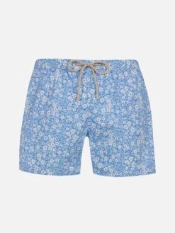 MC2 Saint Barth Comfort Light Classic Stretch Swim Shorts With Flower Print
