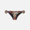 Girl Swim Briefs With Tattoo Print -MC2 Saint Barth Shop UID CRIC001VIV41 GIRL BOTTOM RED 0 0 1
