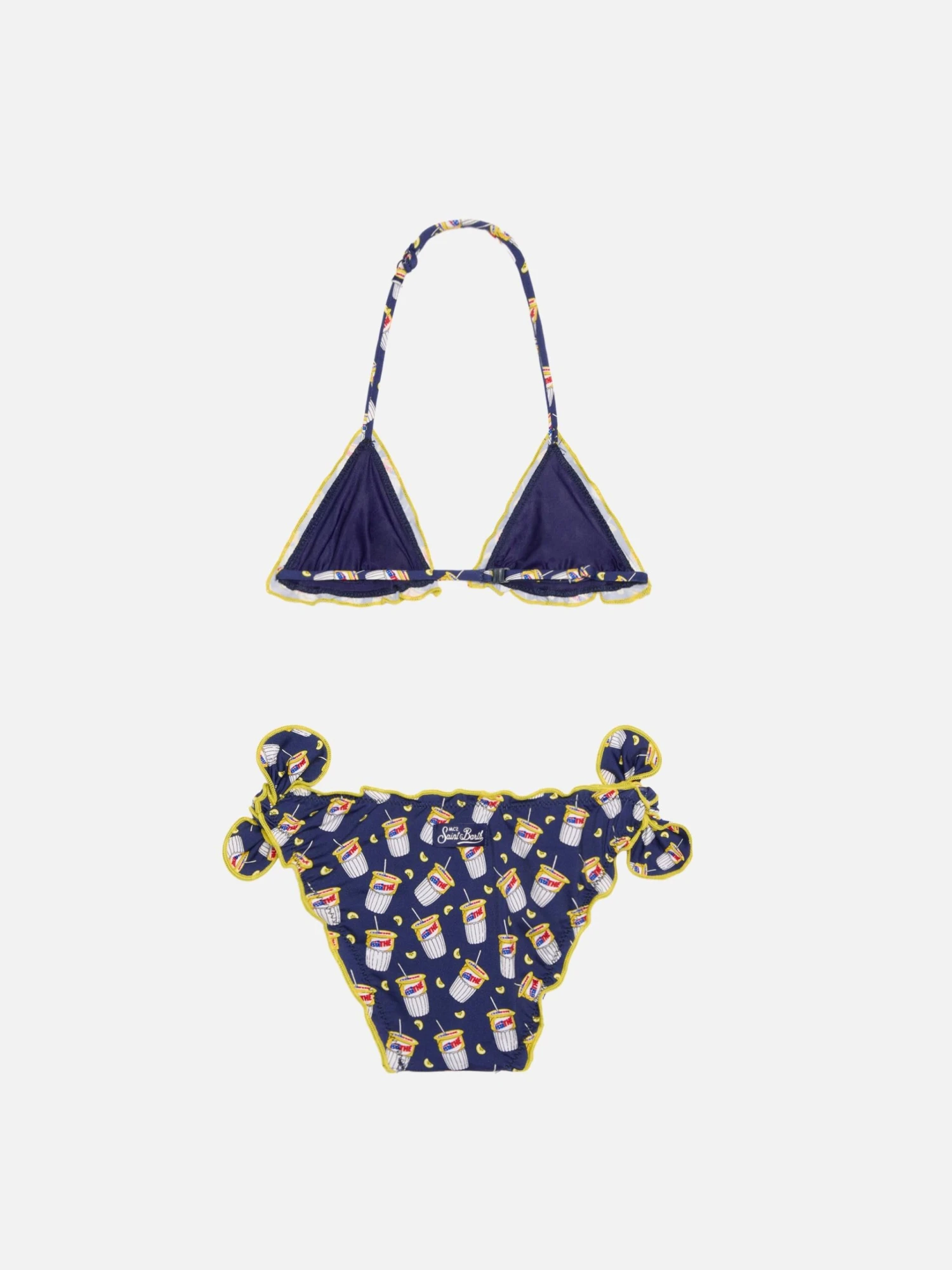 MC2 Saint Barth Girl Triangle Bikini With Estathé Print | Estathé® Special Edition 4 MC2 Saint Barth Girl Triangle Bikini With Estathé Print | Estathé® Special Edition - Image 2