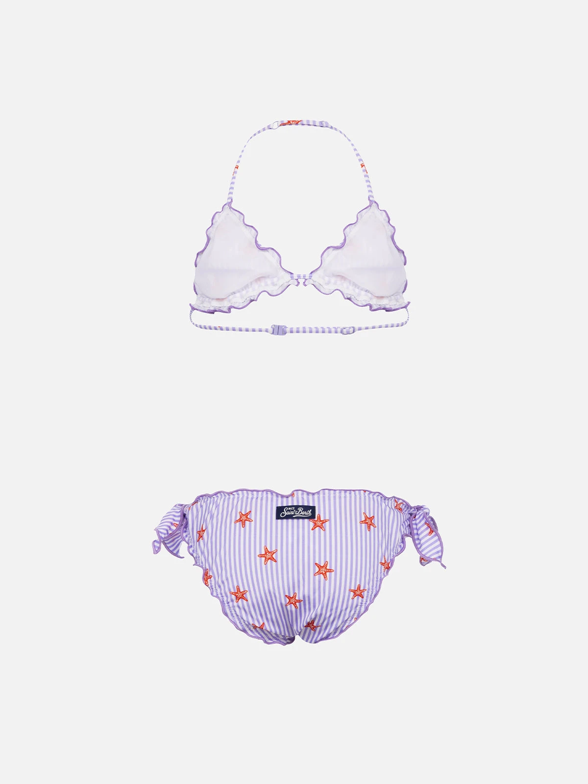 MC2 Saint Barth Girl Classic Triangle Bikini Cris With Seastars Print 4 MC2 Saint Barth Girl Classic Triangle Bikini Cris With Seastars Print - Image 2