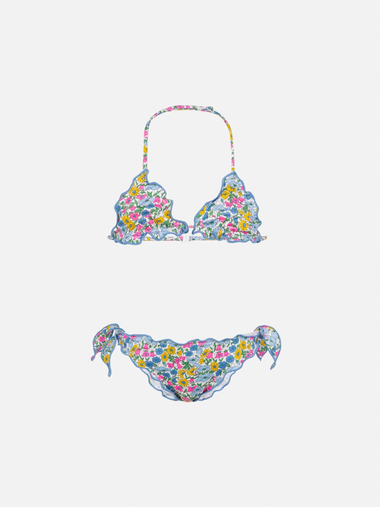 MC2 Saint Barth Cris Classic Triangle Bikini With Poppy And Daisy Print | MADE WITH LIBERTY FABRIC 3 MC2 Saint Barth Cris Classic Triangle Bikini With Poppy And Daisy Print | MADE WITH LIBERTY FABRIC