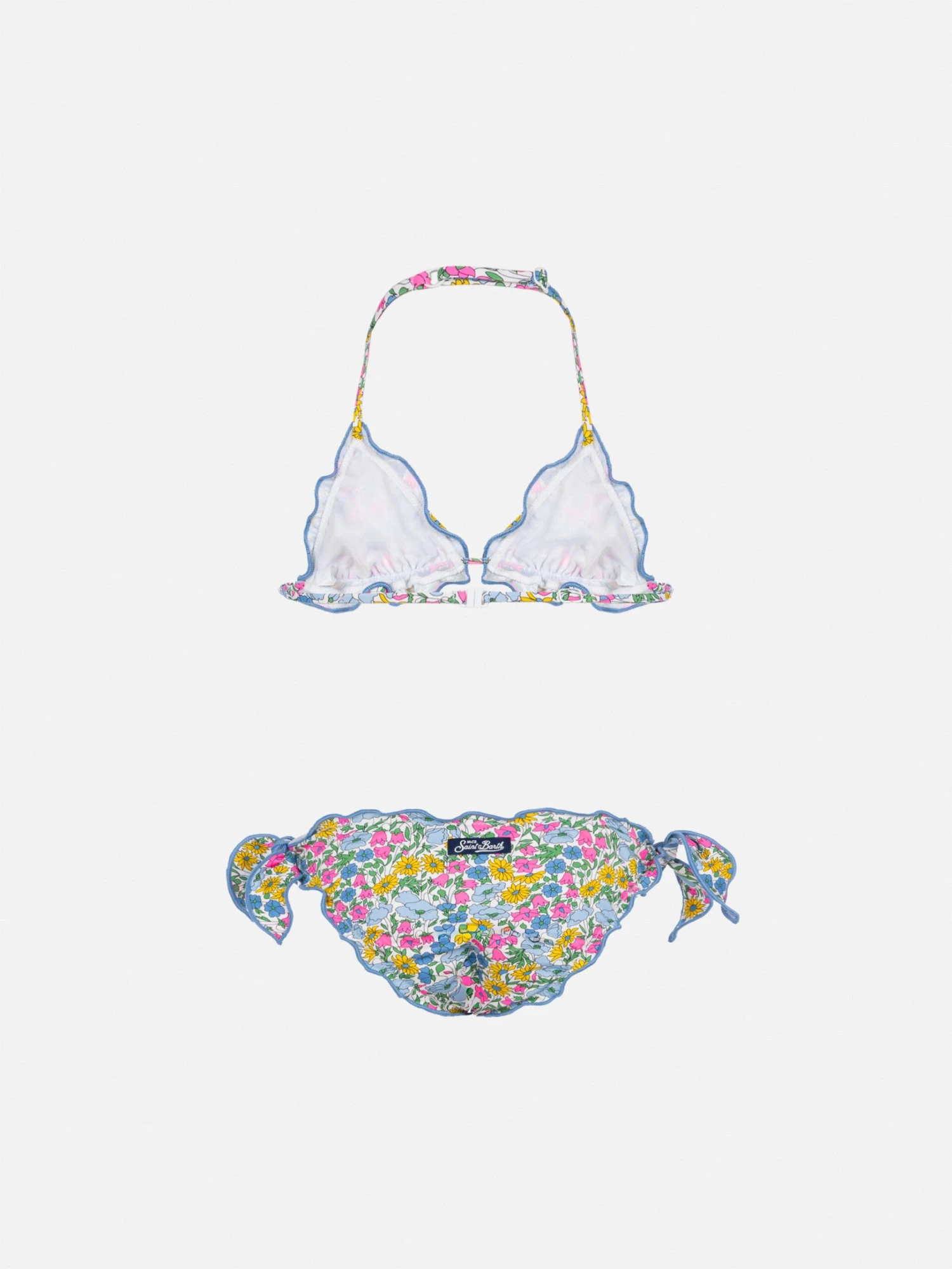 MC2 Saint Barth Cris Classic Triangle Bikini With Poppy And Daisy Print | MADE WITH LIBERTY FABRIC 4 MC2 Saint Barth Cris Classic Triangle Bikini With Poppy And Daisy Print | MADE WITH LIBERTY FABRIC - Image 2