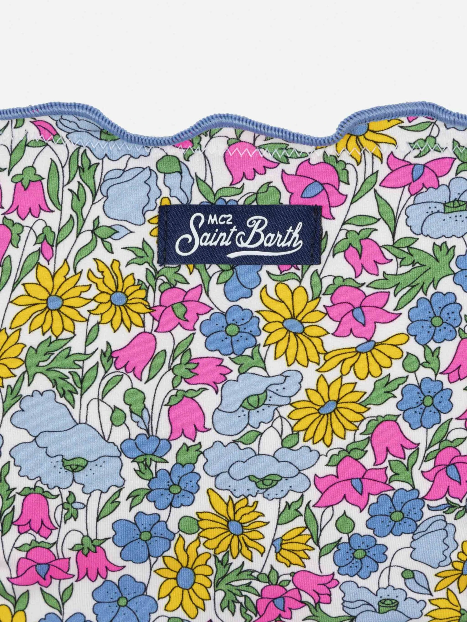 MC2 Saint Barth Cris Classic Triangle Bikini With Poppy And Daisy Print | MADE WITH LIBERTY FABRIC 5 MC2 Saint Barth Cris Classic Triangle Bikini With Poppy And Daisy Print | MADE WITH LIBERTY FABRIC - Image 3