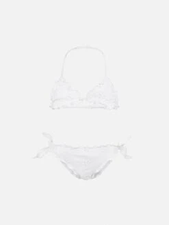 MC2 Saint Barth Cris Sangallo Cotton Lace Triangle Bikini