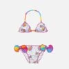 MC2 Saint Barth Cris Classic Triangle Bikini With Unicorn Print -MC2 Saint Barth Shop UID CRIS001LTUN01 GIRL BIKINI WHITE MC2 MC2 20250806163500 1