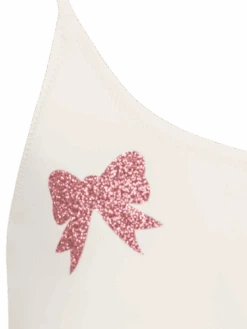 MC2 Saint Barth Dancer One-piece Swimsuit With Tulle Ruffle And Glittered Bows -MC2 Saint Barth Shop UID DANC000101175H GIRL ONEPIECE WHITE PLAINCOLOR 20250407083500 03