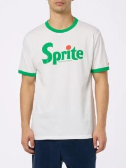 MC2 Saint Barth Man Cotton T-shirt With Sprite Print | COCA-COLA® SPECIAL EDITION