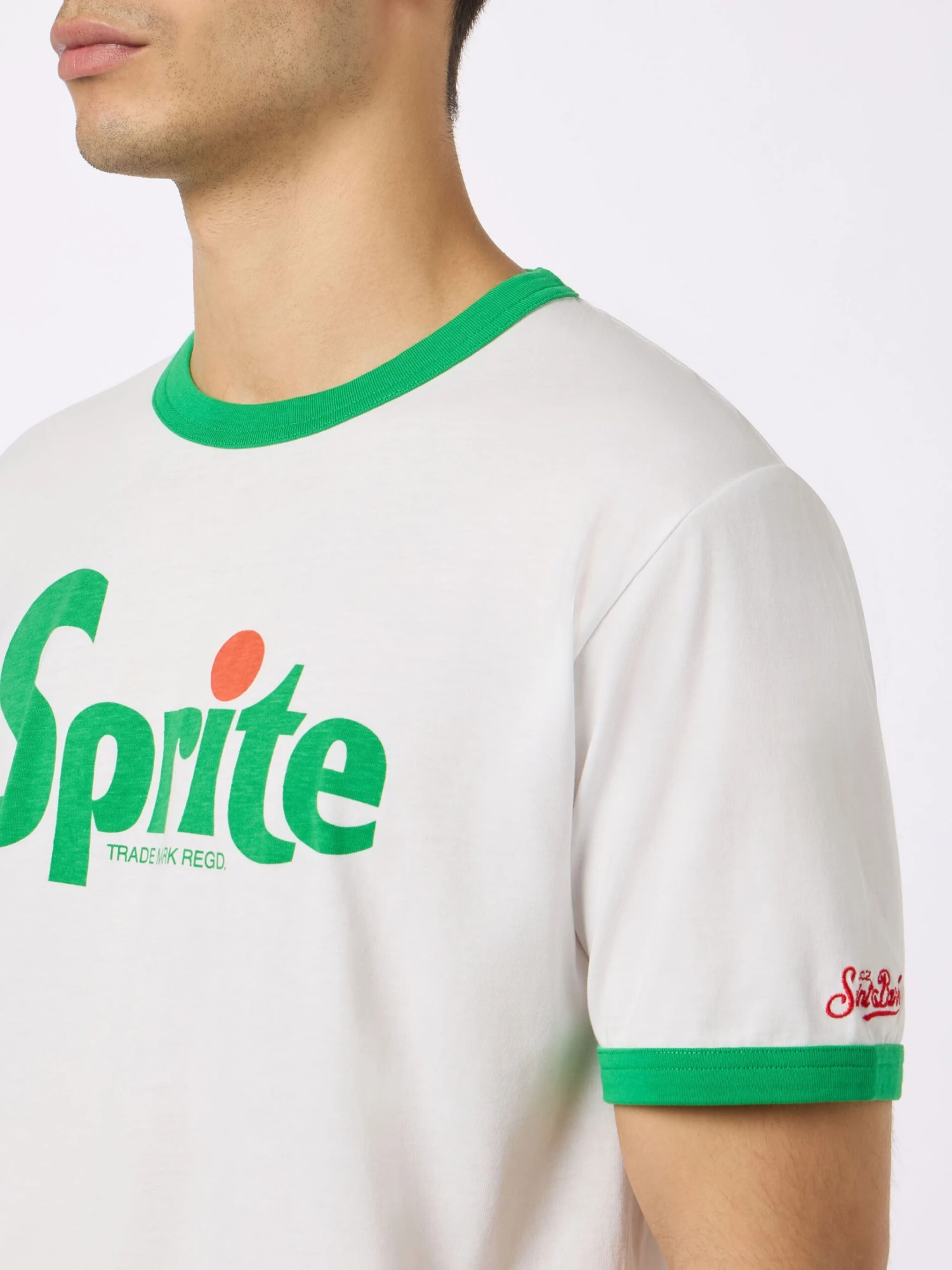 MC2 Saint Barth Man Cotton T-shirt With Sprite Print | COCA-COLA® SPECIAL EDITION 4 MC2 Saint Barth Man Cotton T-shirt With Sprite Print | COCA-COLA® SPECIAL EDITION - Image 2