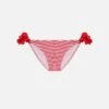 MC2 Saint Barth Swim Briefs Dolly With Striped Print -MC2 Saint Barth Shop UID DOL0001LIN41 GIRL BOTTOM RED MC2 MC2 01