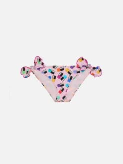 Girl Swim Briefs With Nailpolish Print