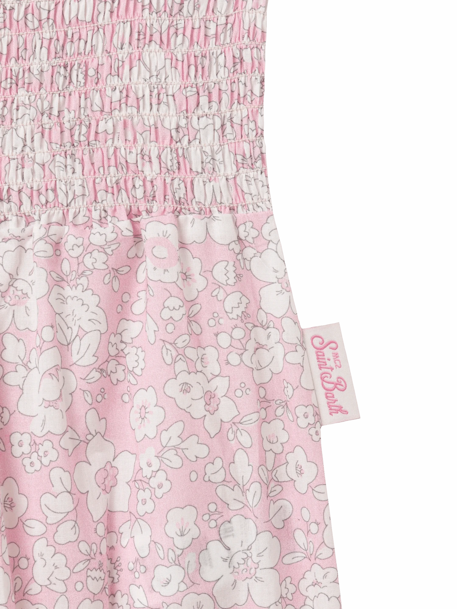 MC2 Saint Barth Dudu Newborn Cotton Romper Suit With Flower Print 5 MC2 Saint Barth Dudu Newborn Cotton Romper Suit With Flower Print - Image 3